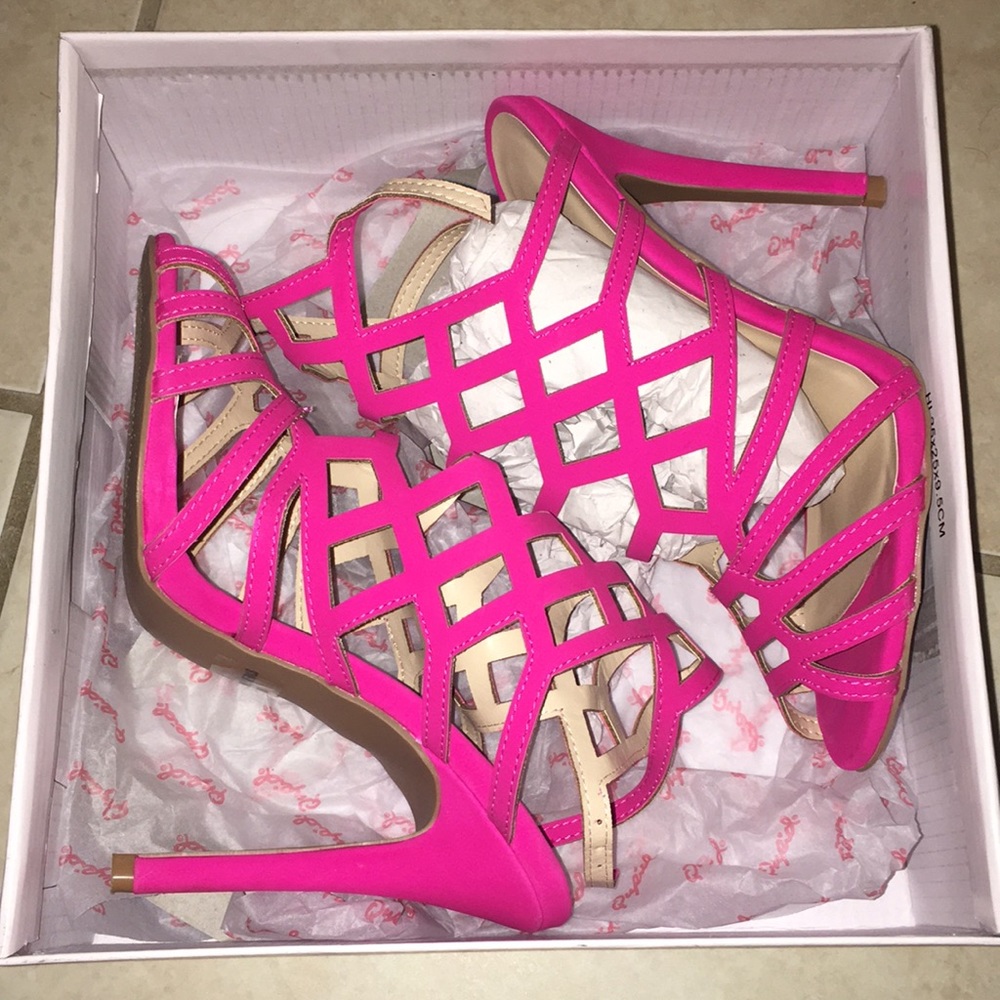 Hot pink heels